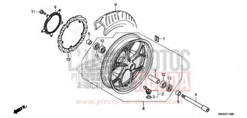 ROUE AVANT NC750DH de 2017